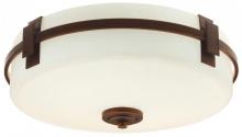 Lithonia Lighting 10851 BZB - Drum Shade Flush Mount