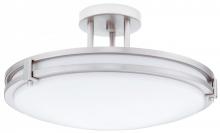 Lithonia Lighting 11752 BN - Nickel Bowl Semi-Flush Mount