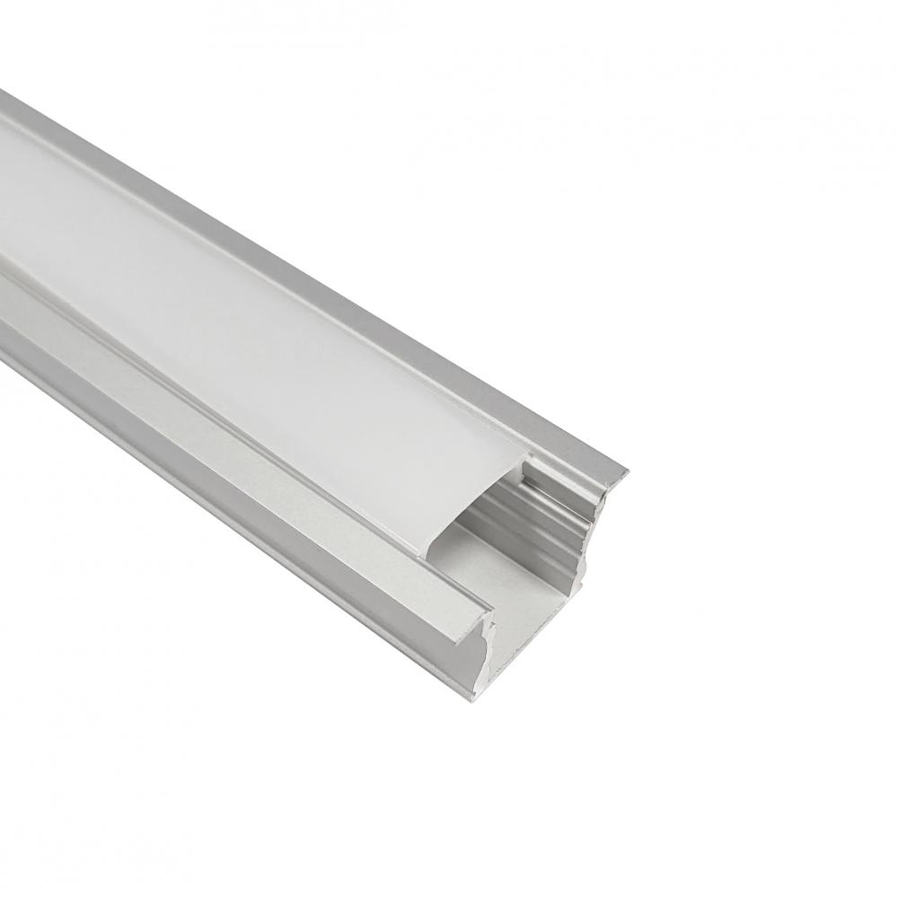 4' Deep Channel with Wings for COB Tape Light, Aluminum Finish