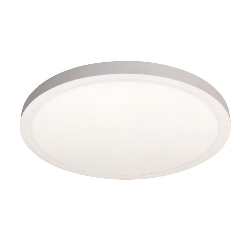 16" ELO Surface Mounted LED, 2200lm / 20W, 3000K, 90+ CRI, 120V Triac/ELV or 277V Non-Dimming,