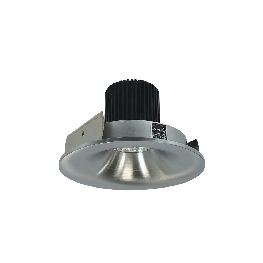 4" Iolite LED Round Bullnose, 1000lm / 14W, 3000K, Natural Metal Finish