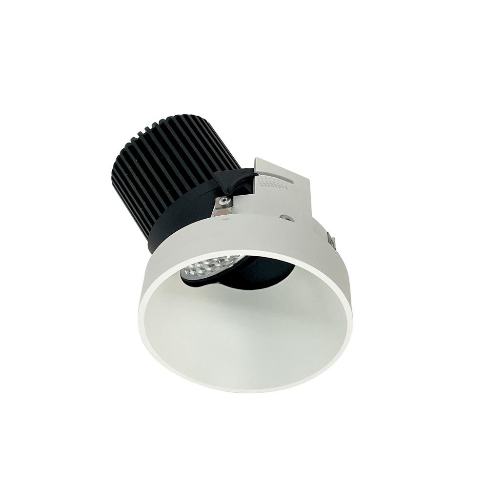 4" Iolite LED Round Trimless Adjustable Slot, 1000lm / 14W, 5000K, White Finish