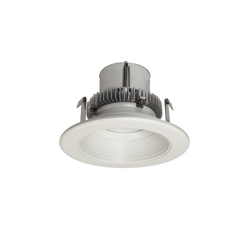 4" Cobalt Click LED Retrofit, Baffle, 1000lm / 12W, 2700K, White Baffle / White Flange,