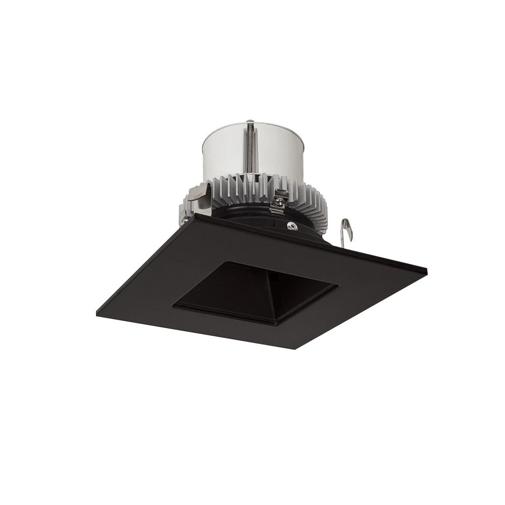 4" Cobalt Click Square Retrofit Reflector with Square Aperture, 900lm / 12W, Comfort Dim, Black