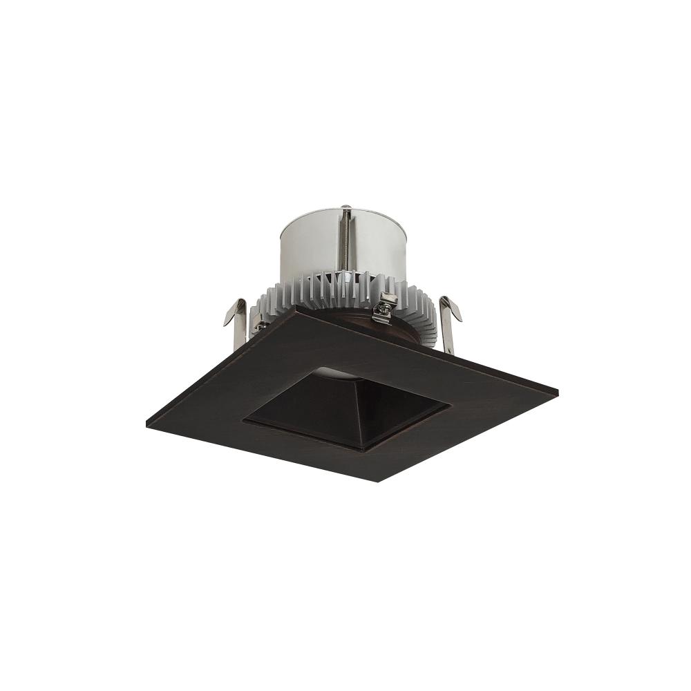 4" Cobalt Click Square Retrofit Reflector with Square Aperture, 750lm / 10W, 2700K, Bronze