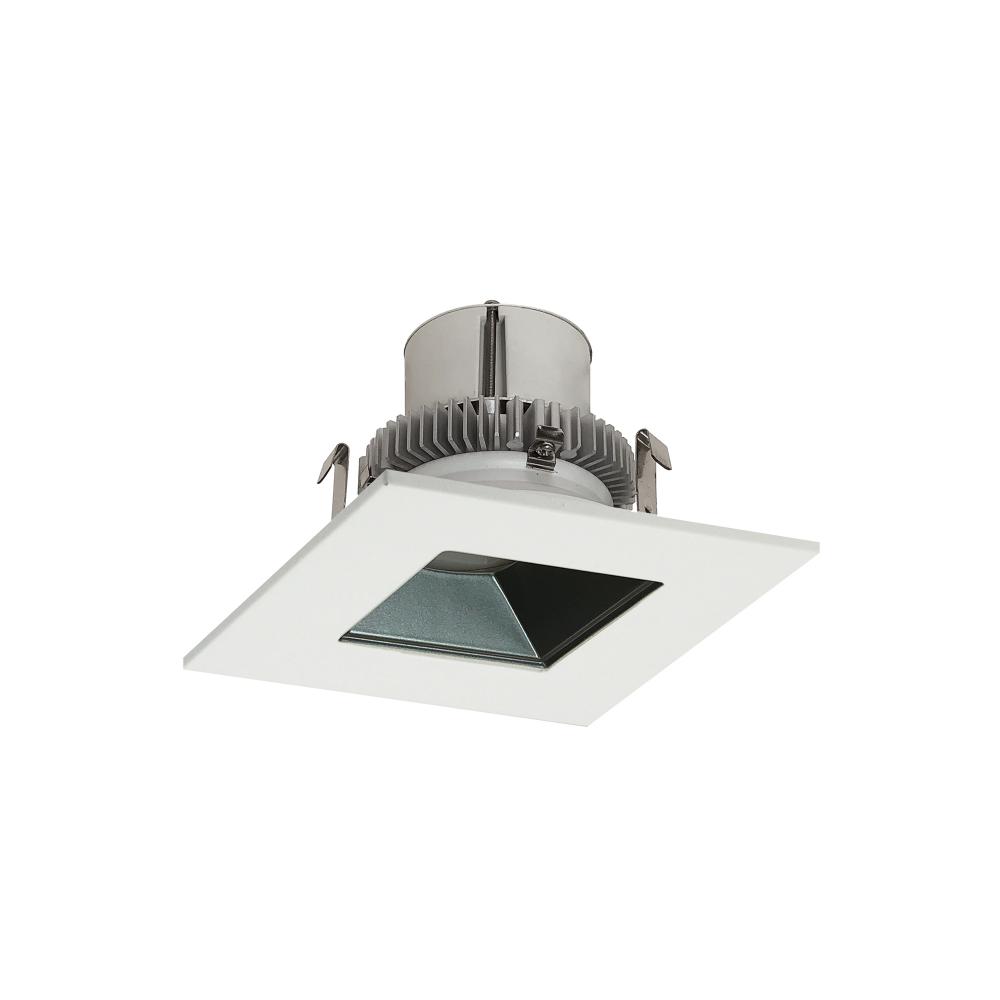 4" Cobalt Click Square Retrofit Reflector with Square Aperture, 1000lm / 12W, 3500K, Pewter