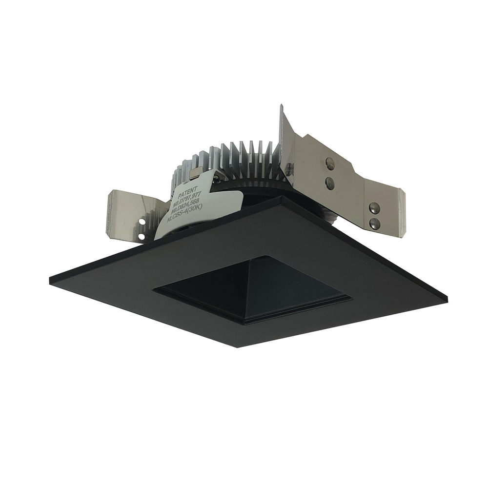 4" Cobalt Shallow High Lumen LED Trim, Square/Square Regress, 1250lm, 4000K, Bronze