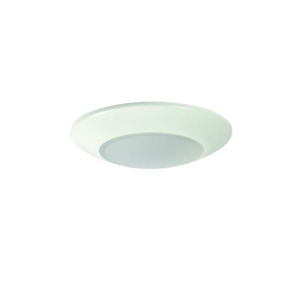 4" AC Opal LED Surface Mount, 700lm / 10.5W, 5000K, White finish