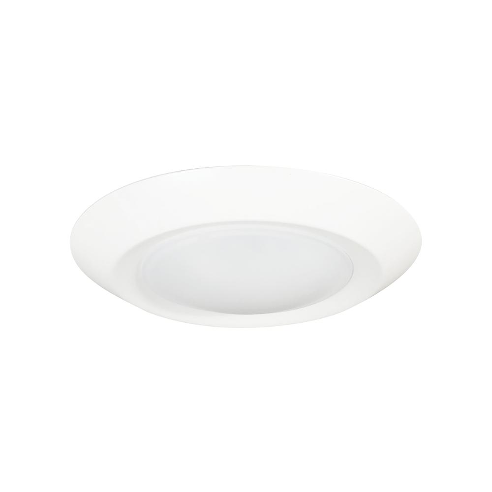 6" Regressed AC Opal LED Surface Mount, 950lm / 13W, 4000K, White finish