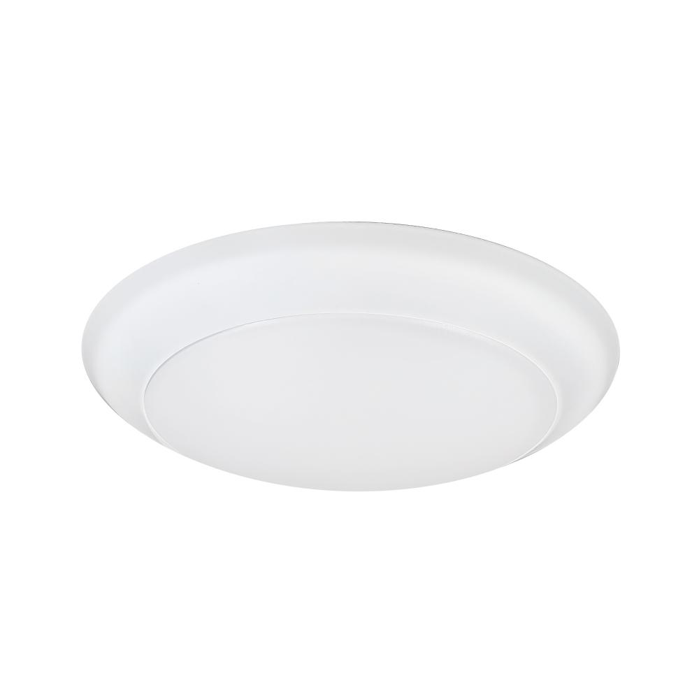 6" AC Opal LED Surface Mount, 1100lm / 16.5W, 3000K, White finish