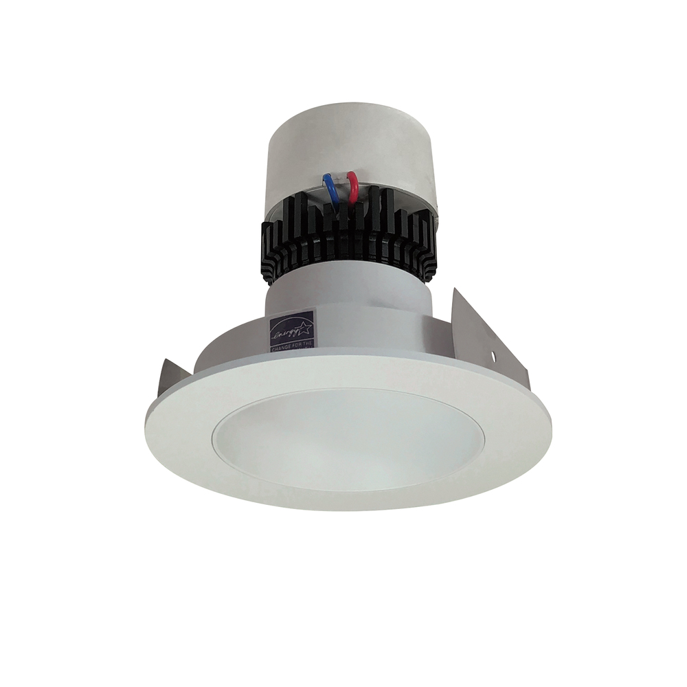 4" Pearl LED Round Retrofit Reflector, 1000lm / 12W, 3500K, White Reflector / White Flange