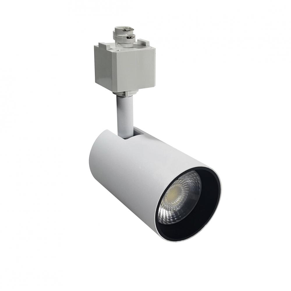 MAX Mini LED Track Head, 1000lm / 13W, 3000K, Narrow Flood optic, White finish