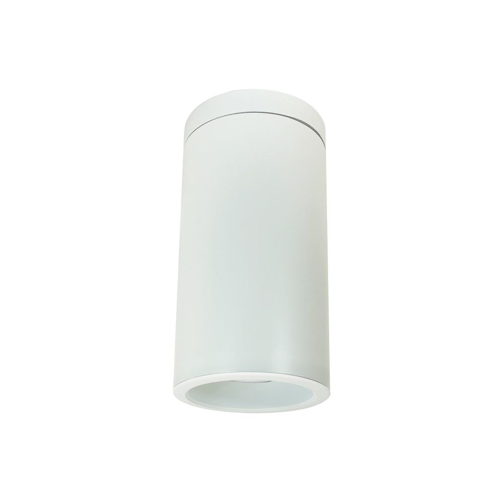 6" Cobalt Surface Mount Cylinder, White, 750L, 4000K, White/White Reflector, 120V Triac/ELV