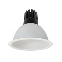 Nora NC3-81L640FMPW/EMI - 8" Sapphire III Round Open Reflector for Integral EM Test Switch, 5500lm, 4000K, Flood Optic,