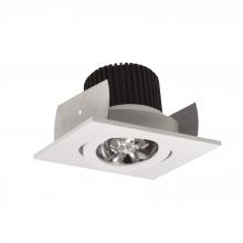 Nora NIOB-2SG30QWW - 2" Iolite LED Square Adjustable Gimbal, 10-Degree Optic, 800lm / 12W, 3000K, White Finish