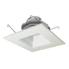 Nora NLCBC2-65640WW/A - 6" Cobalt Click LED Retrofit, Square Reflector, 750lm / 10W, 4000K, White Reflector / White