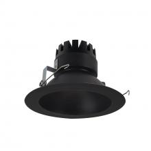 Nora NRM3-61L230FBB - 6" Marquise III Round Open Reflector, 1500lm, 3000K, Flood Optic, Black Reflector/Black Flange