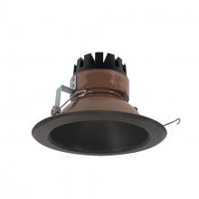 Nora NRM3-61L230NBZ - 6" Marquise III Round Open Reflector, 1500lm, 3000K, Narrow Flood Optic, Bronze Reflector/Bronze