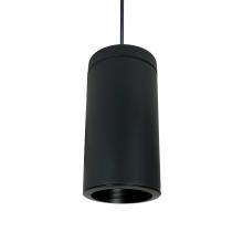 Nora NYLI-6PI2BBB - 6" Cylinder, Black, Pendant Mount, Incandescent, Baf., Black