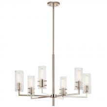 Kichler 52679PN - Velestino 30.25" 6-Light Chandelier in Polished Nickel