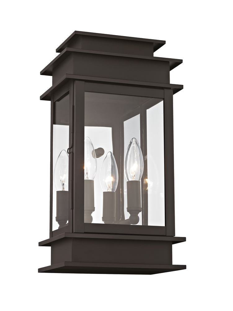 2 Light Bronze Outdoor Wall Lantern