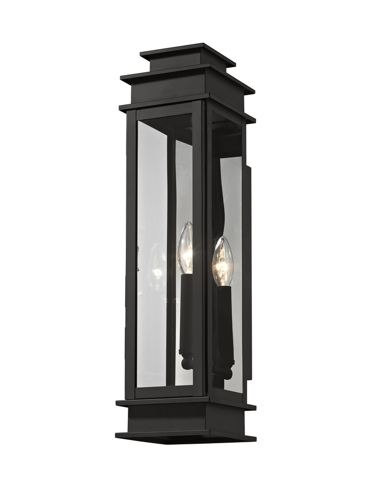 1 Light Black Outdoor Wall Lantern