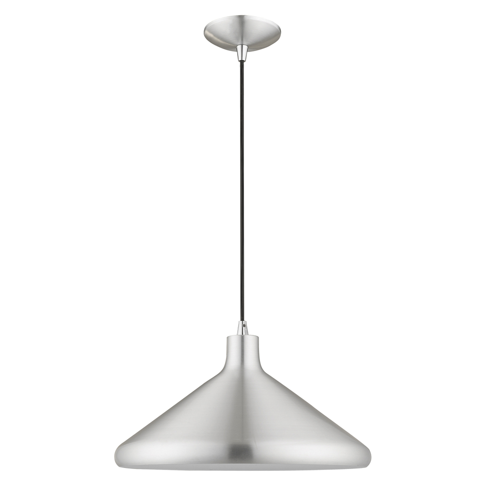 1 Lt Brushed Aluminum Mini Pendant