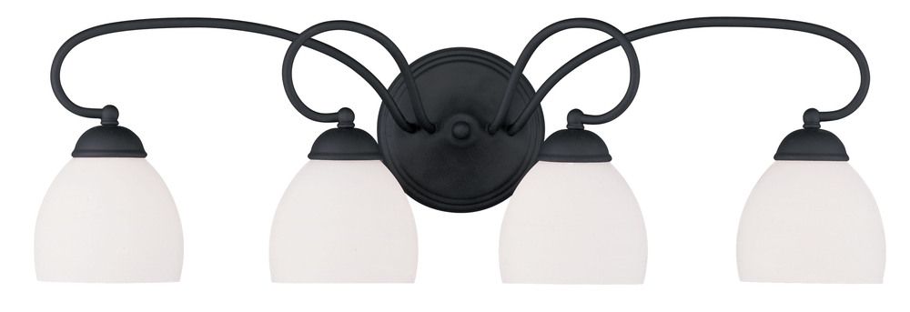 4 Light Black Bath Light