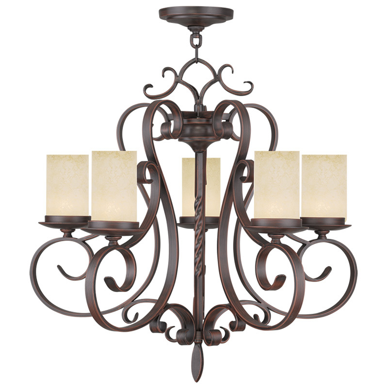 5 Light Imperial Bronze Chandelier