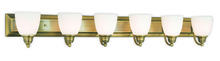 Livex Lighting 10506-01 - 6 Light Antique Brass Bath Light