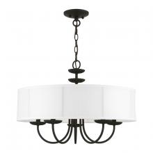 Livex Lighting 42985-04 - 5 Light Black Pendant Chandelier