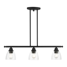 Livex Lighting 46337-04 - 3 Lt Black Linear Chandelier