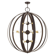 Livex Lighting 46418-07 - 16 Lt Bronze Foyer Chandelier