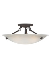 Livex Lighting 5625-07 - 3 Light Bronze Ceiling Mount