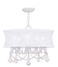 Livex Lighting 6305-03 - 5 Light White Chandelier