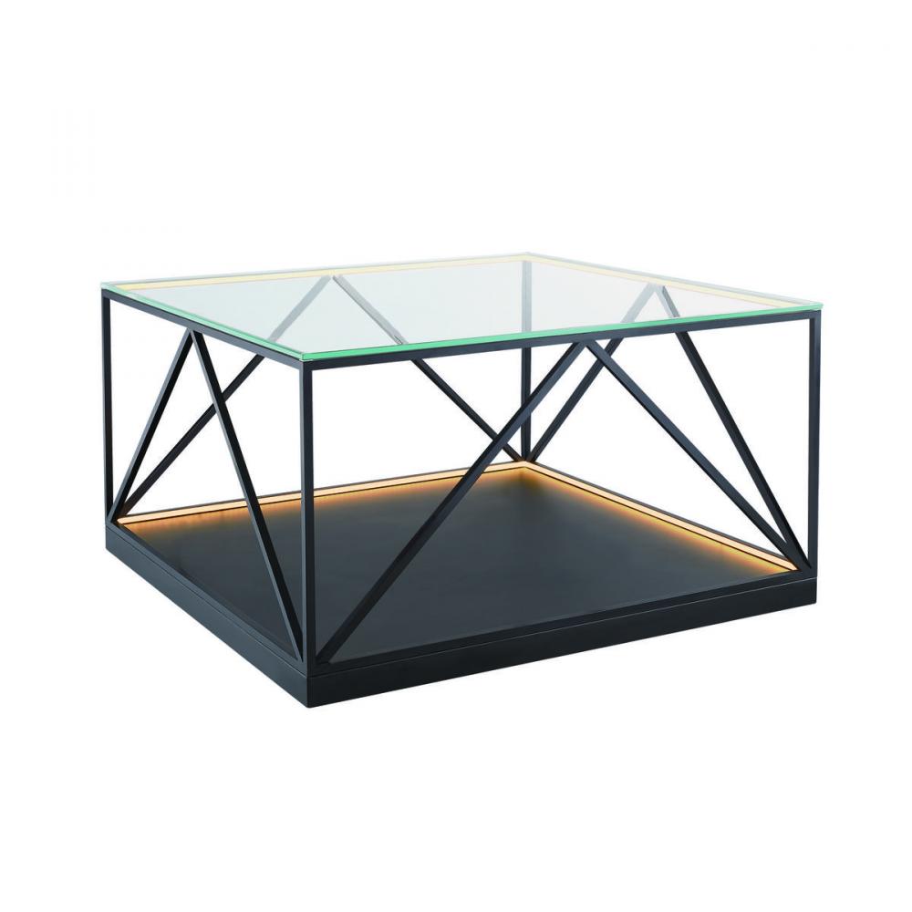 Tavola 9W LED Square Table Black