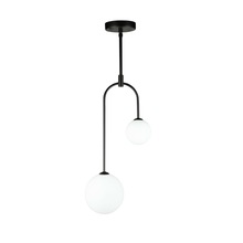 Artcraft AC6652BK - Comet 2 Light Pendant