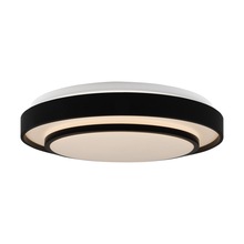 Artcraft AC7401BK - Aziza Collection 1-Light 15" Flush Mount Black