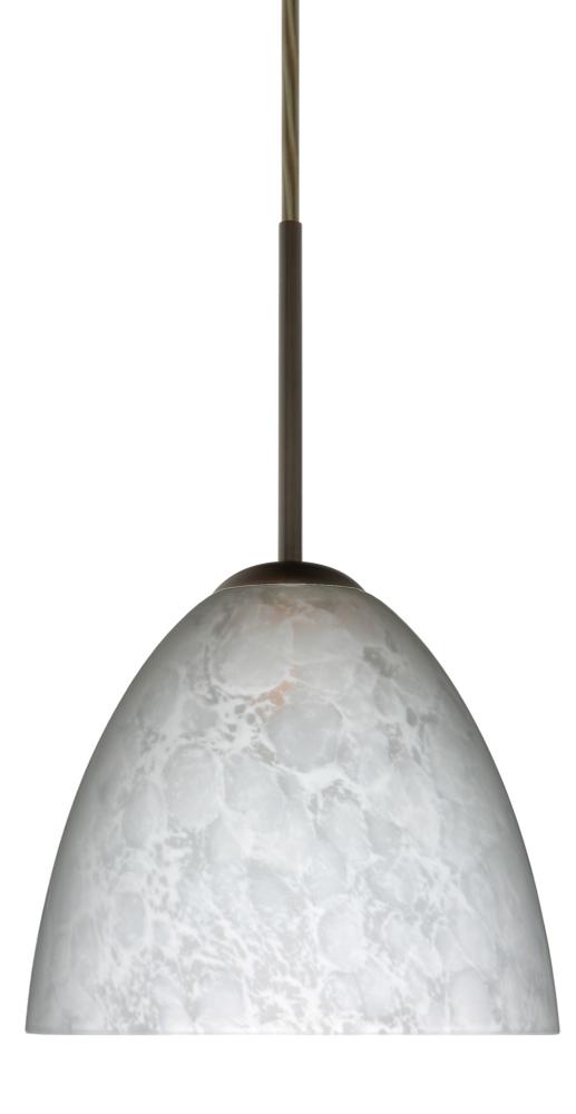 Besa Sasha LED Pendant 1Bt Carrera Bronze 1x9W LED