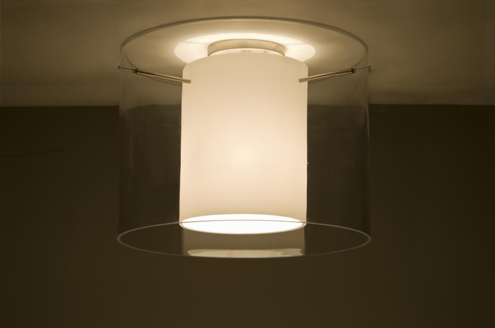 Besa Ceiling Pahu 16 Satin Nickel Clear/Opal 1x150W Medium Base A21