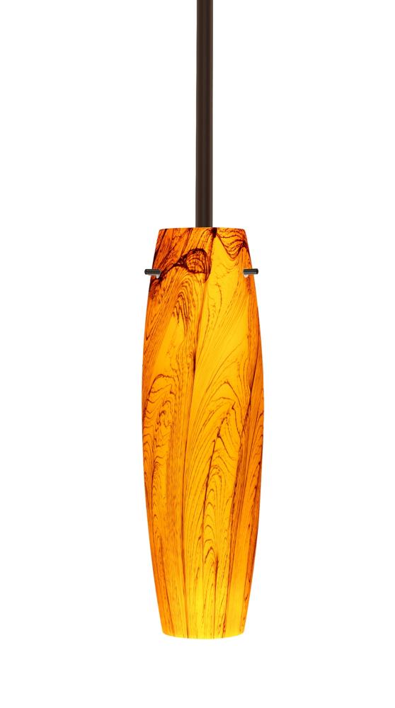 Besa Tu Tu Stem Pendant Bronze Habanero 1x50W Candelabra