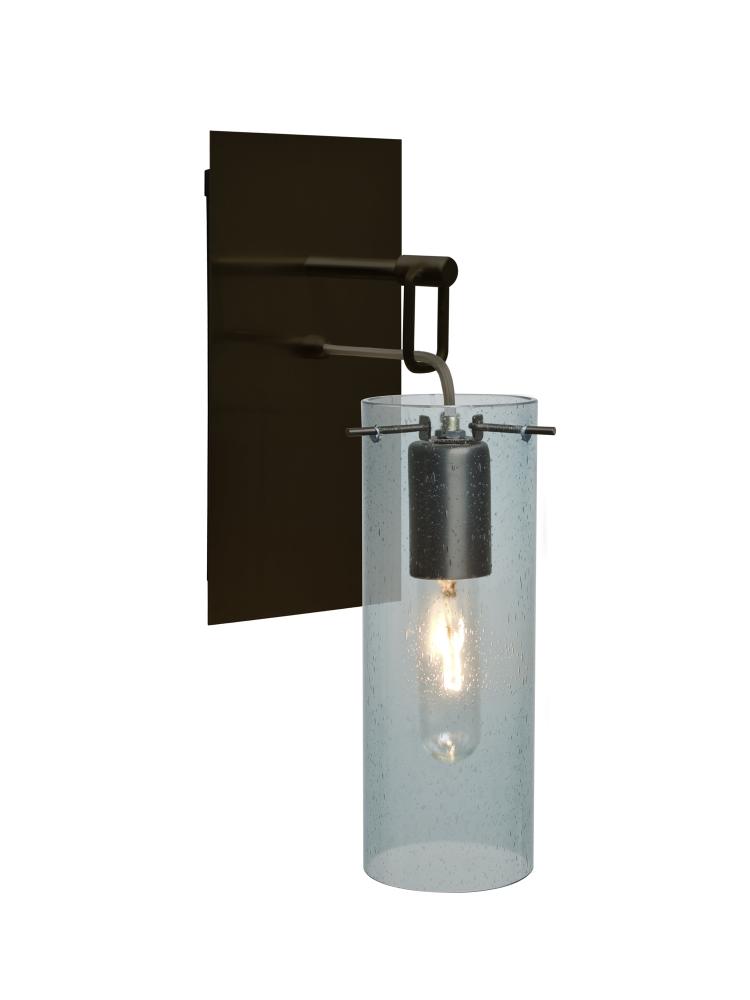 Besa Juni 10 Wall Pendant, Blue Bubble, Bronze Finish, 1x60W Medium Base