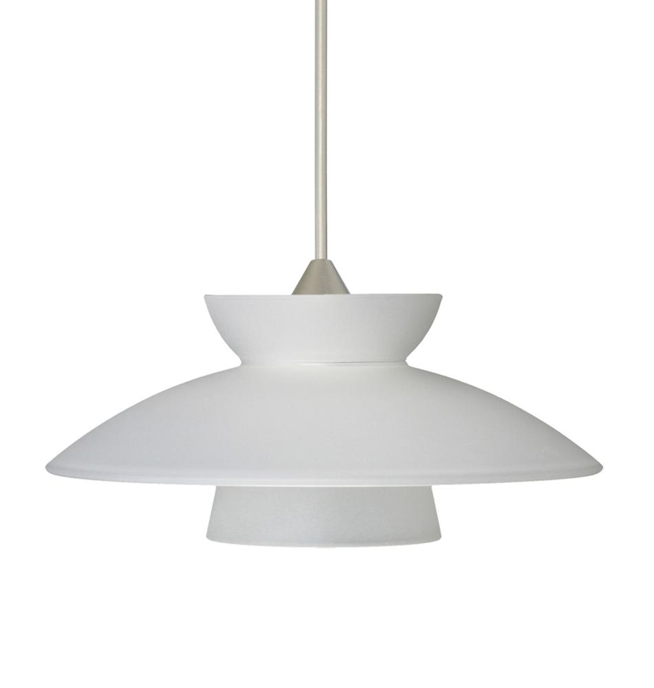 Besa Pendant Trilo 7 Satin Nickel Frost 1x50W Halogen