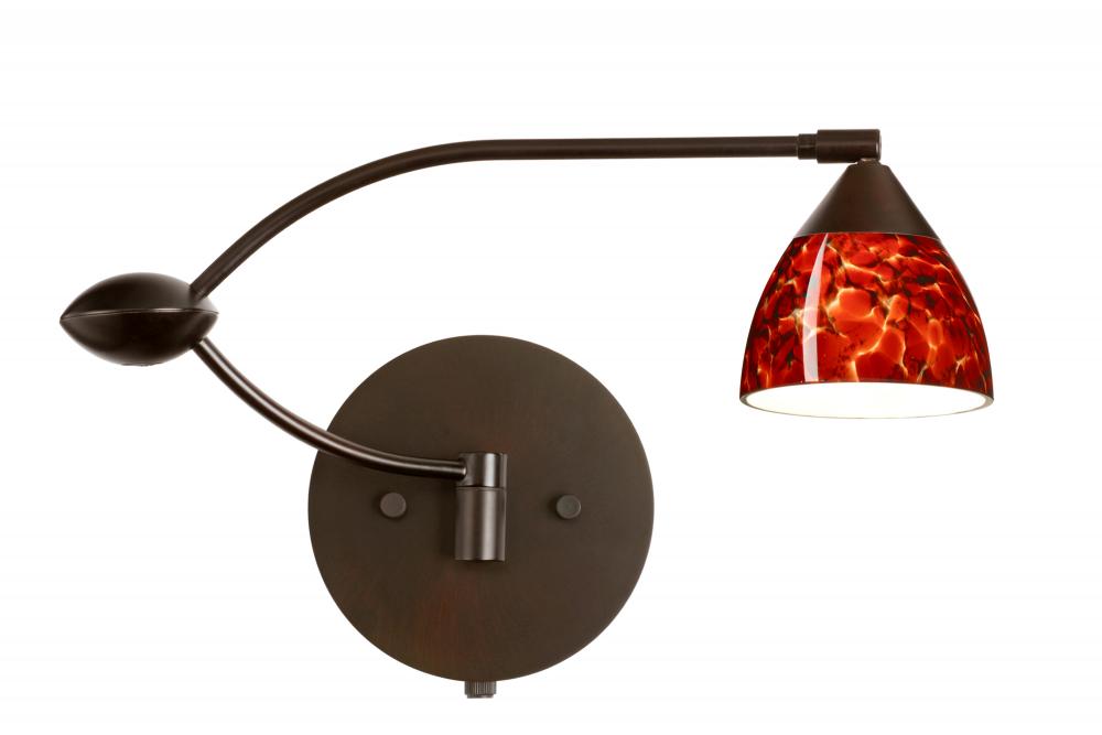 Besa Wall Divi Bronze Garnet 1x50W MR16