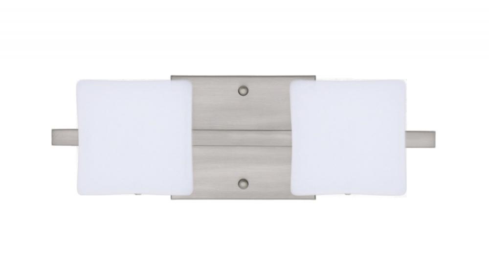 Besa Wall Alex Satin Nickel Opal Matte 2x5W LED