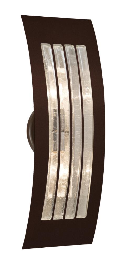 Besa, Sail Wall Sconce, Bubble, Bronze Finish, 2x40W B10