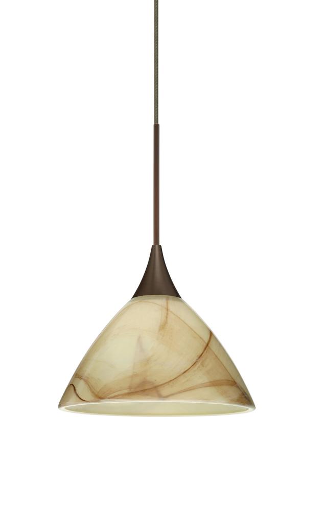 Besa Pendant For Multiport Canopy Domi Bronze Mocha 1x50W Halogen