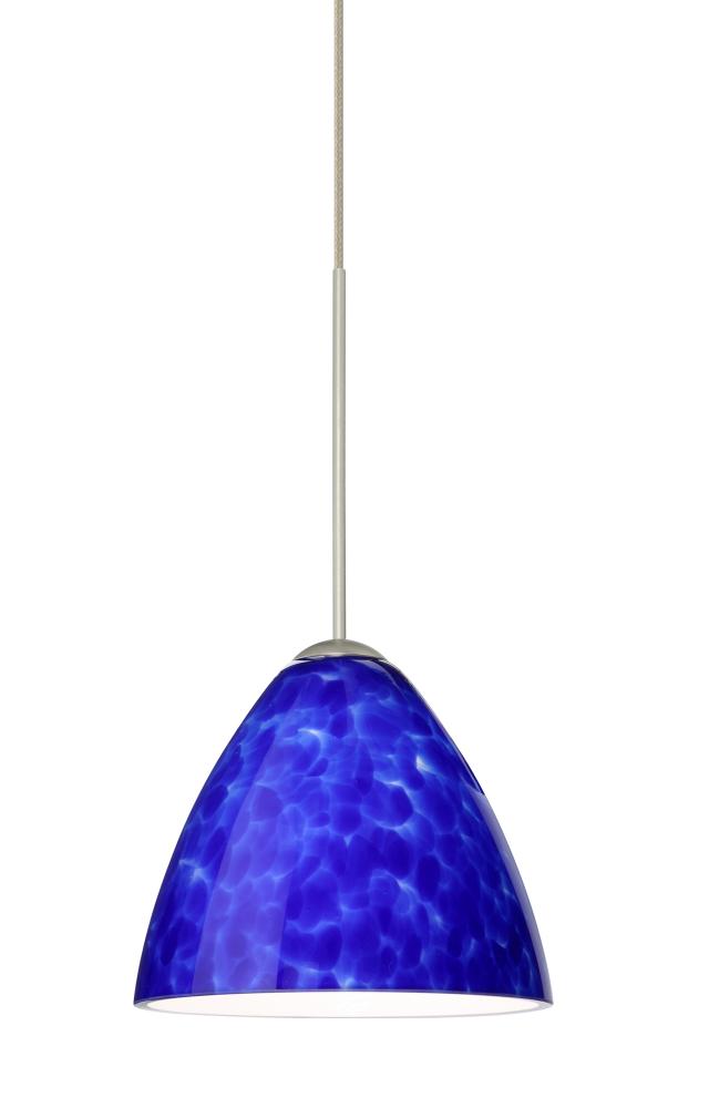 Besa Pendant For Multport Canopy Mia Satin Nickel Blue Cloud 1x50W Halogen