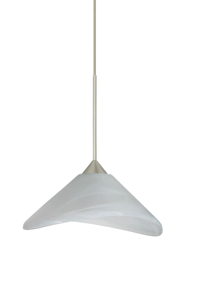 Besa Pendant For Multport Canopy Hoppi Satin Nickel Marble 1x3W LED