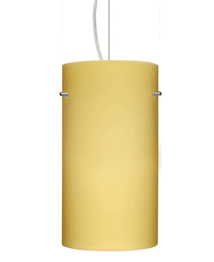 Besa Tondo 12 LED Pendant Vanilla Matte Satin Nickel 1x10W GU24 LED